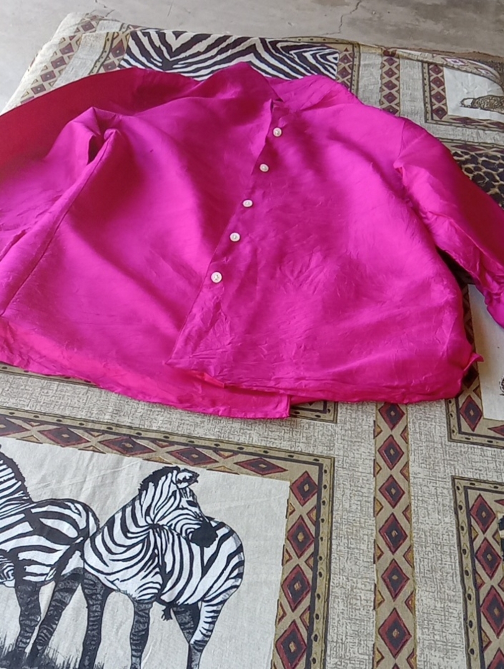 BRIGHT PINK RALPH LAUREN BLOUSE